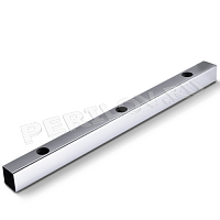 Труба 20х20х1,0 мм, aisi 304, 600 grit, (перфорация угол 90гр под трубу d12мм)