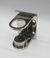 Торцевой фланец - стакан, под трубу d 38мм, aisi 304 (4 отв.)