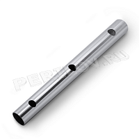 Труба 38х1,5 мм, aisi 304, 600 grit, (перфорация угол 90гр под трубу d12мм)